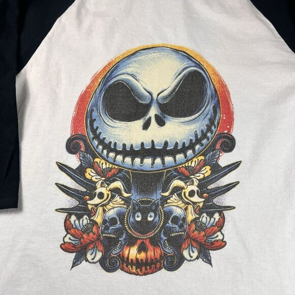 Nightmare Before Christmas Black White Half-Sleeve T-Shirt Men’s Size Large - Picture 2 of 8